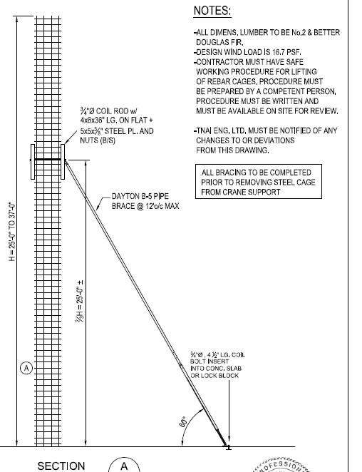 Pole Shore Installation Example